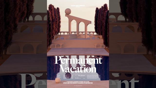 Permanent Vacation Poster - Alexis Christodoulou - NFT Digital Art