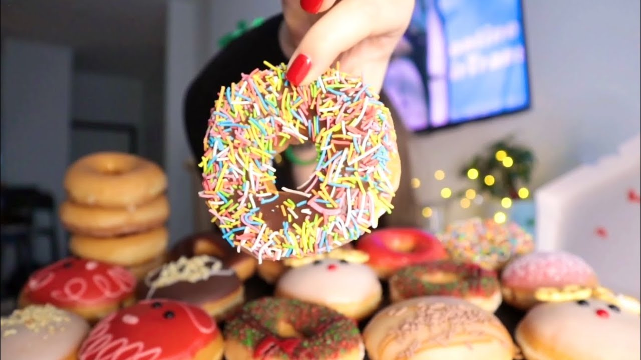МУКБАНГ • МОИ ЛЮБИМЫЕ ПОНЧИКИ • My favorite doughnuts АСМР ASMR ( MUKBANG & eating sounds )