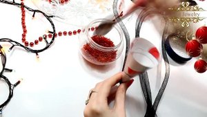 ❄️DIY: Праздничное колье из ювелирной сетки ❄️ by SJ