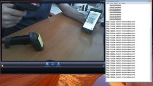 2d сканер штрихкодов  Mindeo MD6600-HD  считывание QR штрих кодов с экрана смартфона.