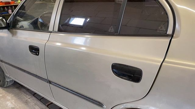 Hyundai Accent ремонт порогов
