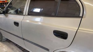 Hyundai Accent ремонт порогов