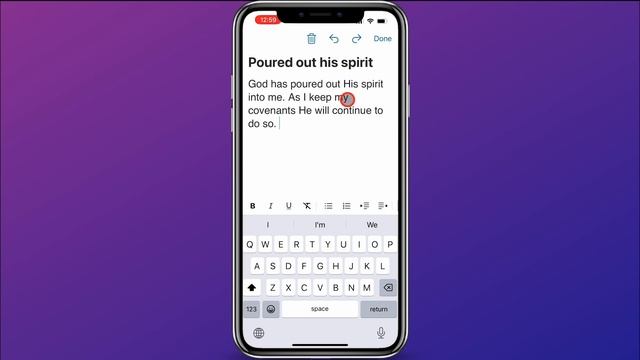 Mark scriptures and Create Notes in the Gospel Library App