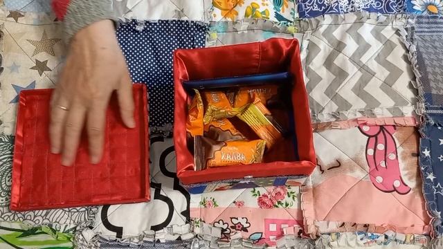 Коробочка печворк для подарунку своїми руками смотреть онлайн