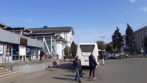 Мытищи 3071 ж/д станция Мытищи (будущая станция МЦД D5) осень утро