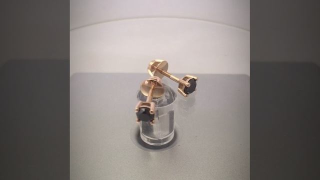 Пусеты чёрные бриллианты смотреть онлайн