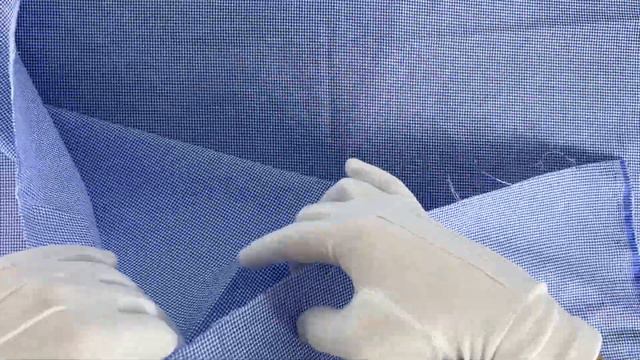 Ткань хлопок "Мелкая клетка " цв. № 3 синий смотреть онлайн