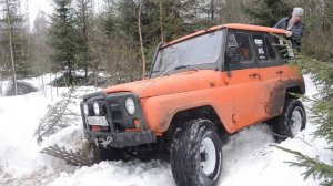 УАЗы, Jimny & Patrol - последний снег.