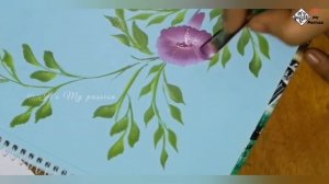 Petunia flower painting / One Stroke Painting // Easy flower painting method // Acrilic painting