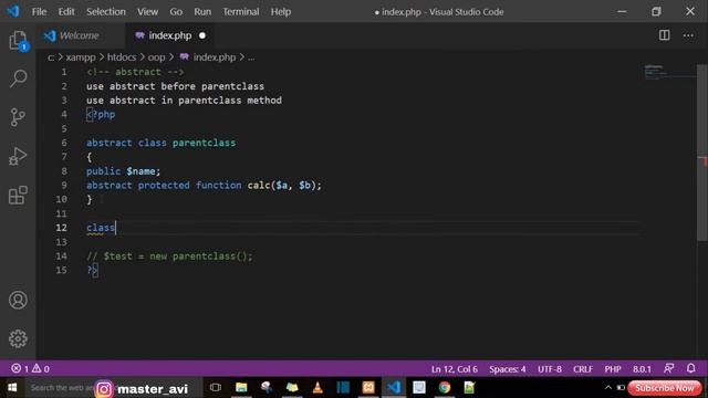 PHP OOP-5 Abstract  in Hindi #OOP #PHP #COMPUTERTIPSANDPROGRAMMING