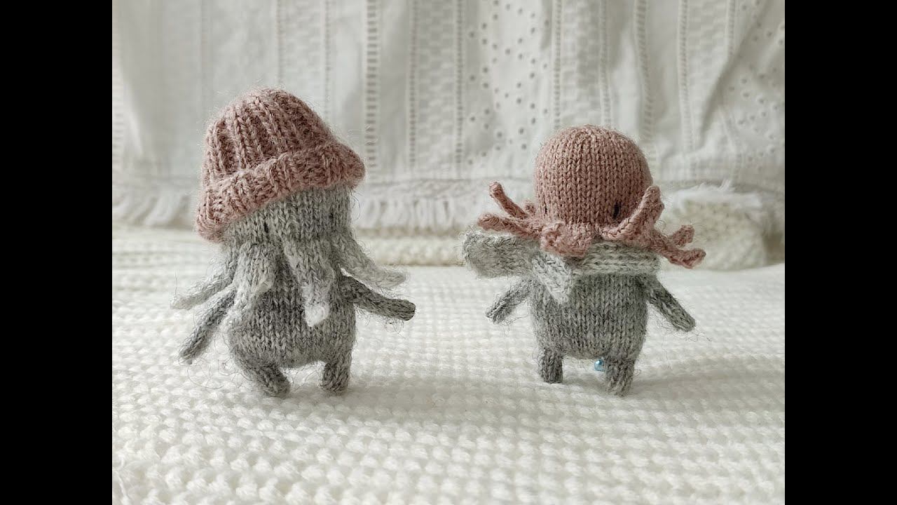 Cute octopus pattern./ МК "Осьминожка".