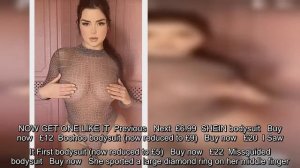 Demi Rose poses in £14 bottom-flashing sheer thong bodysuit