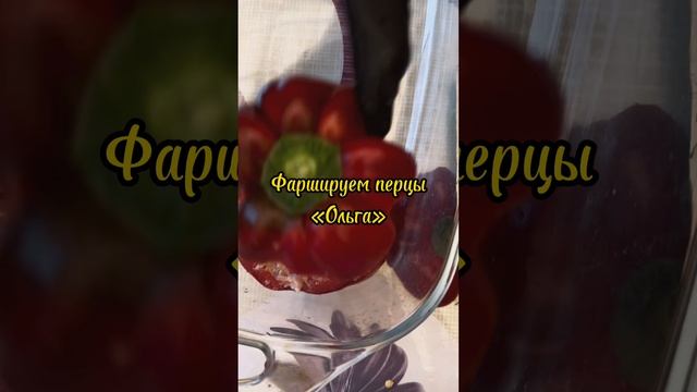 Фаршированные круглые перцы с грецким орехом.