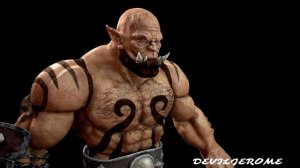 Garrosh Hellscream 3D Model World of Warcraft 3D ORC Turntable (Wip) Lightwave 3D & Zbrush