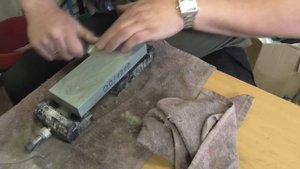 Как заточить охотничий нож. Набор абразивов.