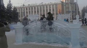 Ледяной городок в Кемерово