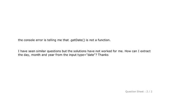 jQuery : How to extract values from HTML input type="date" using jQuery смотреть онлайн