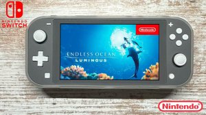 Endless Ocean Nintendo Switch Lite Gameplay