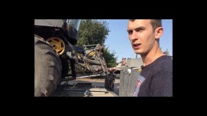 Перевозка комбайна Палессе на трале