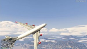 Несколько бочек над городом и прыжок с самолета Боинг 747 ГТА 5 полёт