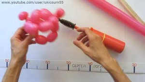 Сердце плетеное из воздушных шаров / 3D woven heart of balloons, twisting