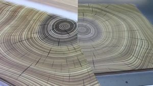 Планшетный уф-принтер YOTTA P30. Печать на дереве.