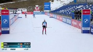 Биатлон КМ. 7-й этап. Масс-старт. Мужчины. Результаты. Видео гонки.