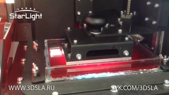 Работа полимерного 3D принтера StarLight 3D (ускорение в 12 раз)
