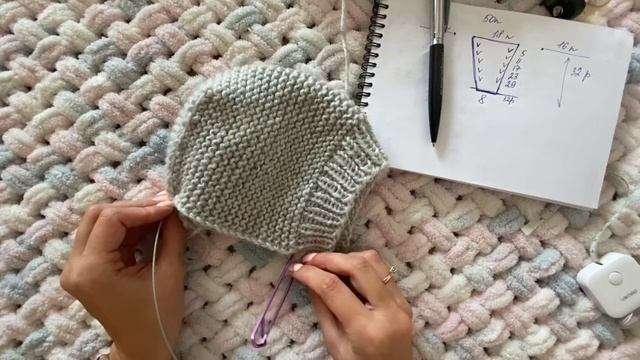 Как связать детский капор (шлем) смотреть онлайн