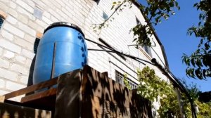 Летний душ с холодной и горячей водой