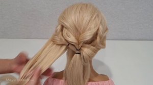 Простая и Быстрая прическа.Красивые Прически пошагово.Simple and Fast Hairstyle.BEAUTIFUL HAIRSTYLE