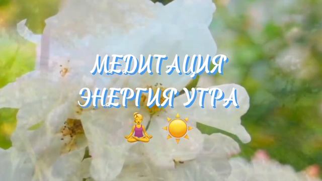 ?♀️ МЕДИТАЦИЯ «ЭНЕРГИЯ УТРА». Настрой на день, слушайте каждое утро ?
