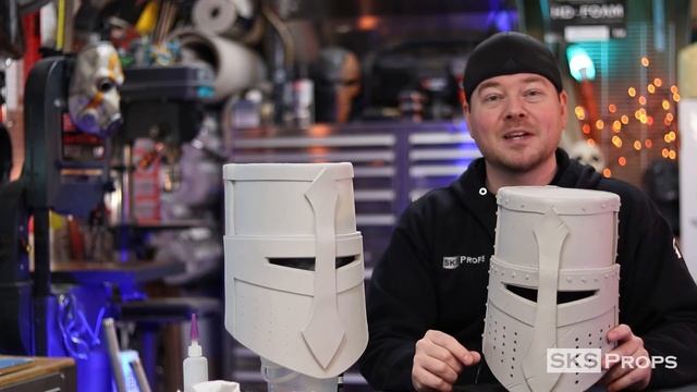 How to Make a Crusader Knight Helmet Out of EVA Foam with Free Templates Great for Cosplay Beginner смотреть онлайн