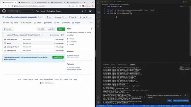 Webapp.io Tutorial: JS/Express JS App Preview Environments