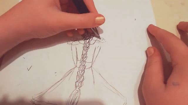 Как нарисовать девушку в розовых тонах (со спины) смотреть онлайн