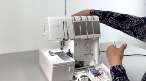 Как заправить оверлок BERNINA L450 и L460