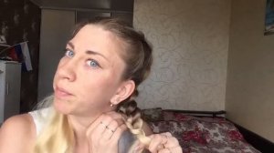 Французские косы самой себе
