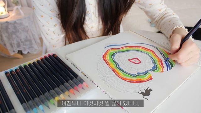ENG)vlog?연어초밥 만들고?열무국수랑?김치와플전 먹는 코시국 자취생 일상(만둣국,튀김우동,갈비만두,고구마떡)