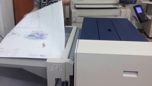 Инсталляция широкоформатного принтера Xerox IJP 2000