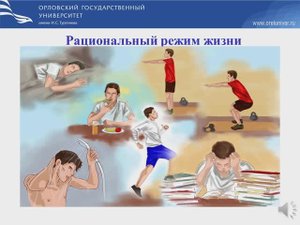 рациональный режим жизни (распорядок)