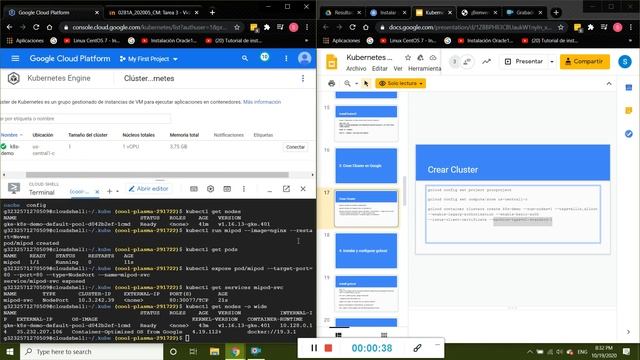 Hello World con Kubernetes en GC смотреть онлайн