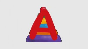 Учим Буквы- На что похожа Буква А-видео для самых маленьких