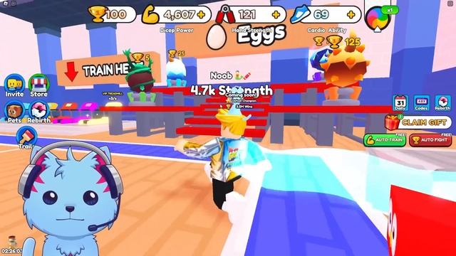 Cat VS Roblox Arm Wrestle Simulator смотреть онлайн