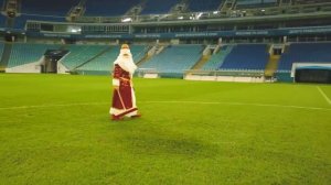 Новогодняя открытка от стадиона Фишт