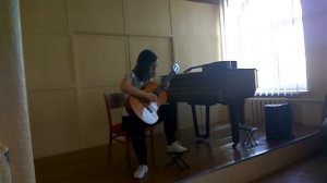 Очень красивая мелодия на классической гитаре. Музыкальная школа