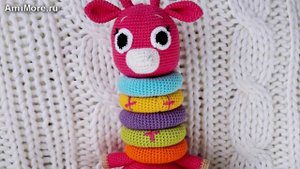 Амигуруми: схема Пирамидка Жирафик. Игрушки вязаные крючком - Free crochet patterns.