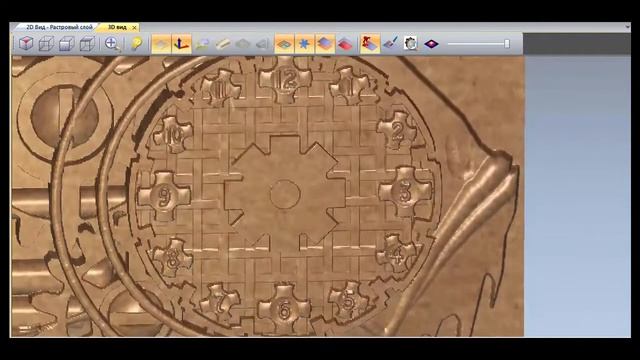 Демонстрация 3D модели часов механическая рыба смотреть онлайн
