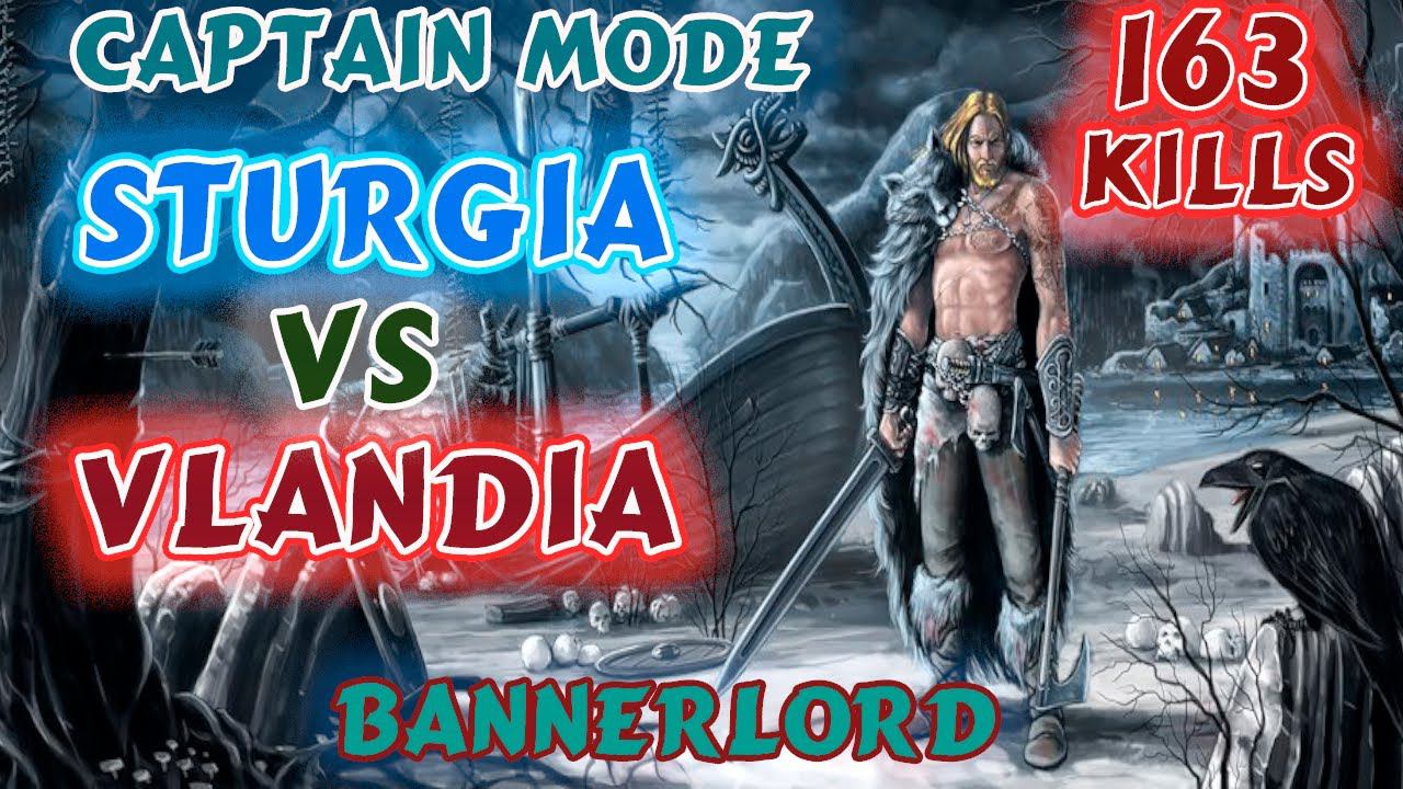 Mount and blade 2 Bannerlord Sturgia vs Vlandia 163 kills in captain mode, dramatic and hard battle. смотреть онлайн