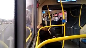 Поездка На Автобусе КМ (Станция Метро Каховская–Метро Каширская) Москва 10.02.2023