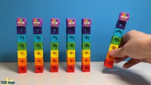 Making Numberblock square 1-100 1 4 9 16 25 36 49 64 81 100 from MathLink Cubes